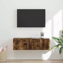   vidaXL TV Fali Szekrény Füstölt tölgy 98 x 31 x 29,5 cm Faanyag