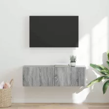   vidaXL TV Fali Szekrény Szürke Sonoma 98 x 31 x 29,5 cm Faanyag