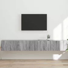   vidaXL TV Fali Szekrény 2 pcs Szürke Sonoma 98 x 31 x 29,5 cm Faanyag