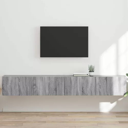 vidaXL TV Fali Szekrény 2 pcs Szürke Sonoma 98 x 31 x 29,5 cm Faanyag