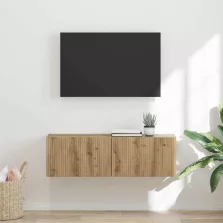   vidaXL TV Fali Szekrény Művészi tölgy 98 x 31 x 29,5 cm Faanyag