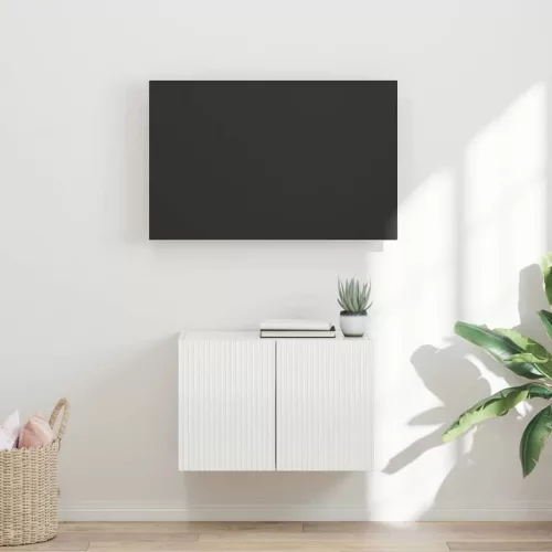 vidaXL TV Fali Szekrény Magas Fényű Fehér 59,5 x 31 x 40 cm Faanyag