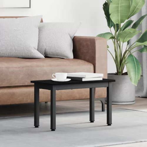 vidaXL Dohányzóasztal Fekete tölgy 60 x 30 x 36 cm Faanyag