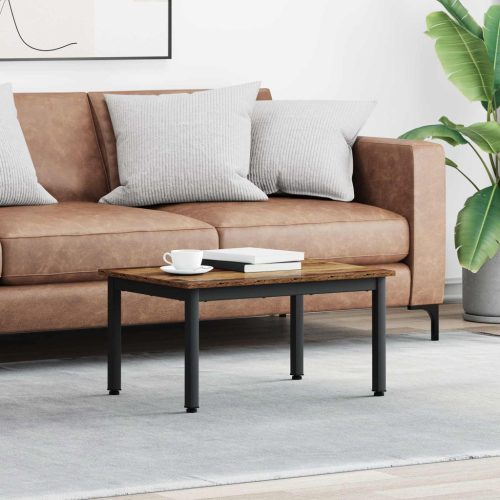 vidaXL Dohányzóasztal Öreg fa 70 x 50 x 36 cm Faanyag