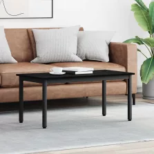   vidaXL Dohányzóasztal Fekete tölgy 100 x 50 x 45 cm Faanyag