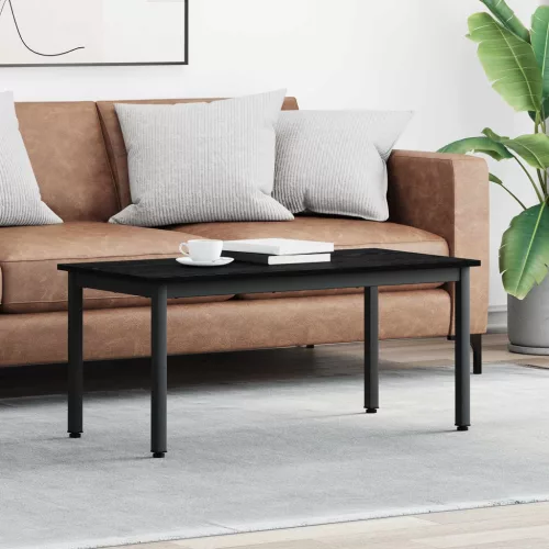 vidaXL Dohányzóasztal Fekete tölgy 100 x 50 x 45 cm Faanyag