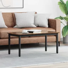   vidaXL Dohányzóasztal Füstös tölgy 100 x 50 x 45 cm Faanyag