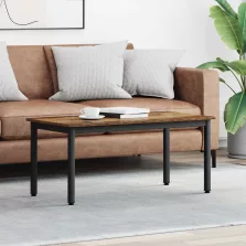 vidaXL Dohányzóasztal Öreg fa 100 x 50 x 45 cm Faanyag