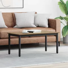   vidaXL Dohányzóasztal Művészi tölgy 100 x 50 x 45 cm Faanyag