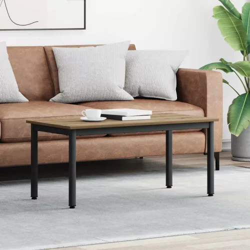 vidaXL Dohányzóasztal Művészi tölgy 100 x 50 x 45 cm Faanyag