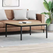 vidaXL Dohányzóasztal Sonoma 100 x 100 x 45 cm Faanyag