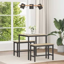 vidaXL Étkezőasztalok 70 x 70 x 75 cm FÉM