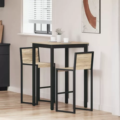 vidaXL Étkezőasztalok Faanyag