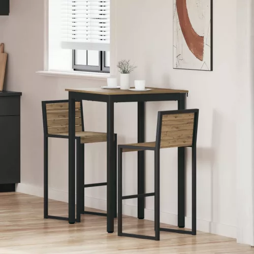 vidaXL Étkezőasztalok Faanyag