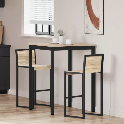 vidaXL Étkezőasztalok Faanyag