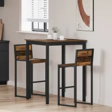 vidaXL Étkezőasztalok Faanyag