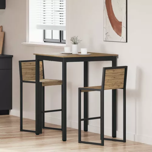 vidaXL Étkezőasztalok Faanyag