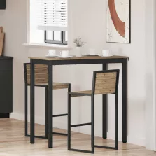 vidaXL Étkezőasztalok Faanyag