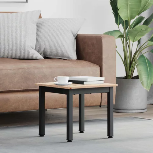 vidaXL Dohányzóasztal Természetes 40 x 40 x 36 cm Tömör fenyőfa