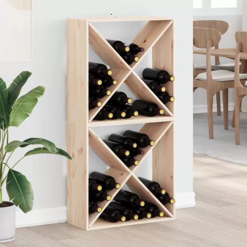 vidaXL Borágas 2 pcs Természetes 62 x 25 x 62 cm Tömör fenyőfa