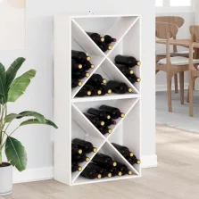   vidaXL Borágas 2 pcs Fehér 62 x 25 x 62 cm Tömör fenyőfa