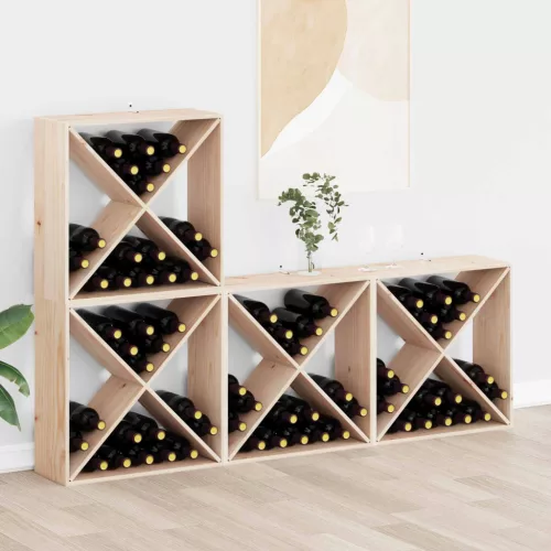 vidaXL Borágas 4 pcs Természetes 62 x 25 x 62 cm Tömör fenyőfa
