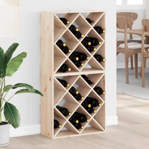 vidaXL Borágas 2 pcs Természetes 62 x 25 x 62 cm Tömör fenyőfa