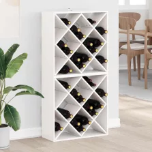   vidaXL Borágas 2 pcs Fehér 62 x 25 x 62 cm Tömör fenyőfa