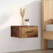   vidaXL Éjjeliszekrény fiókkal Öreg fa 35 x 35 x 20 cm Faanyag