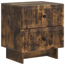   vidaXL Éjjeliszekrény Füstös Tölgy 43 x 34,5 x 47,5 cm Szerelt Fa