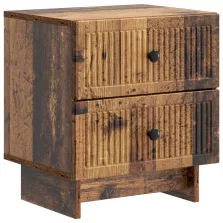   vidaXL Éjjeliszekrény fiókkal Antik Fa 43 x 34,5 x 47,5 cm Szerelt Fa