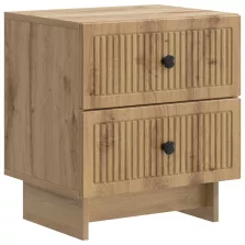   vidaXL Éjjeliszekrény Kézműves Tölgy 43 x 34,5 x 47,5 cm Szerelt Fa