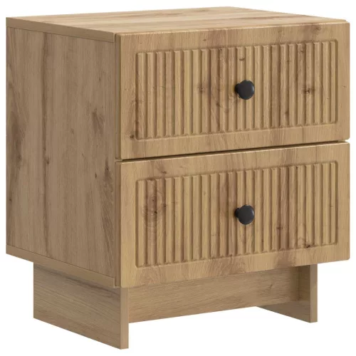 vidaXL Éjjeliszekrény Kézműves Tölgy 43 x 34,5 x 47,5 cm Szerelt Fa