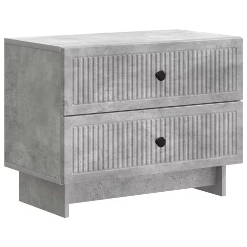 vidaXL Éjjeliszekrény Betonszürke 62 x 34,5 x 47,5 cm Szerelt Fa