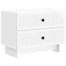   vidaXL Éjjeliszekrény Magasfényű Fehér 62 x 34,5 x 47,5 cm Szerelt Fa