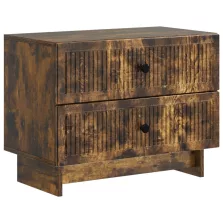   vidaXL Éjjeliszekrény Füstös Tölgy 62 x 34,5 x 47,5 cm Szerelt Fa