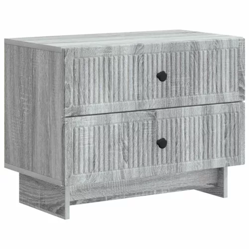vidaXL Éjjeliszekrény Szürke Sonoma 62 x 34,5 x 47,5 cm Szerelt Fa