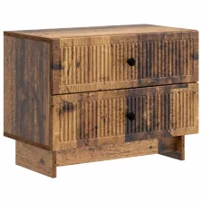   vidaXL Éjjeliszekrény fiókkal Antik Fa 62 x 34,5 x 47,5 cm Szerelt Fa