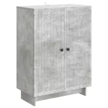 vidaXL Széf Betonszürke 66 x 34,5 x 90 cm Szerelt Fa