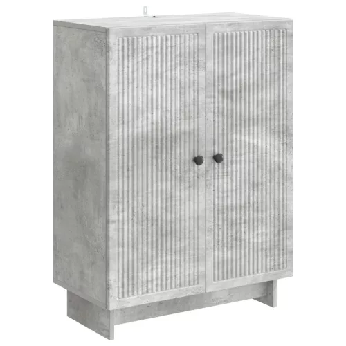 vidaXL Széf Betonszürke 66 x 34,5 x 90 cm Szerelt Fa