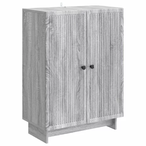 vidaXL Széf Szürke Sonoma 66 x 34,5 x 90 cm Szerelt Fa