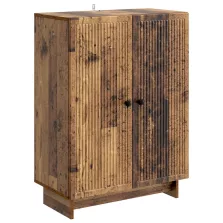 vidaXL Széf Antik Fa 66 x 34,5 x 90 cm Szerelt Fa