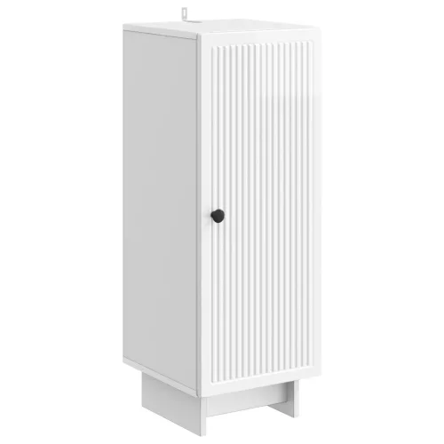 vidaXL Cabinet Magasfényű Fehér 33 x 34,5 x 90 cm Mérnöki fa