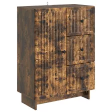   vidaXL Széf fiókkal Füstös Tölgy 66 x 34,5 x 90 cm Szerelt Fa