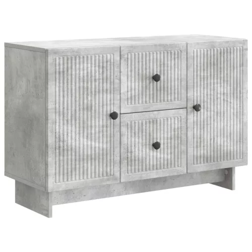 vidaXL Széf fiókkal Betonszürke 89 x 34,5 x 60 cm Szerelt Fa