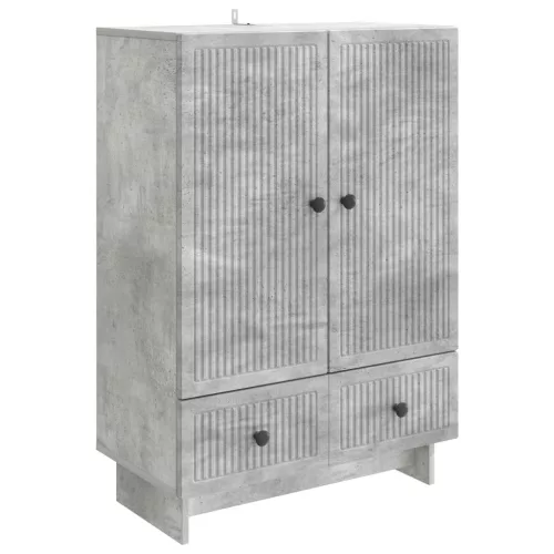 vidaXL Széf Beton Szürke 66 x 34,5 x 95 cm Mérnöki fa