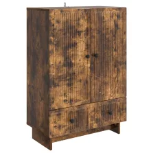 vidaXL Széf Füstölt Tölgy 66 x 34,5 x 95 cm Mérnöki fa