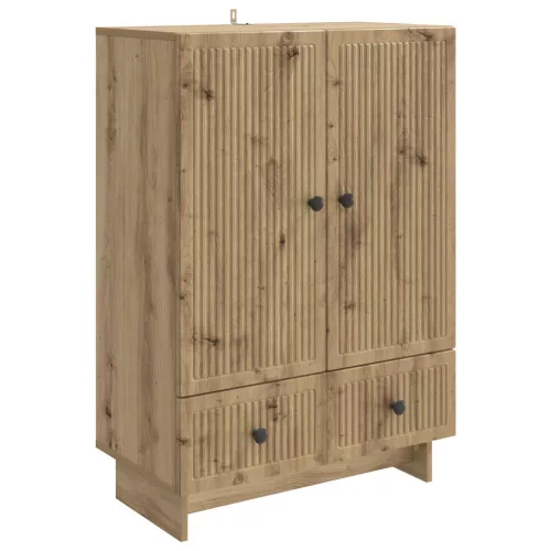 vidaXL Széf Kézműves Tölgy 66 x 34,5 x 95 cm Mérnöki fa