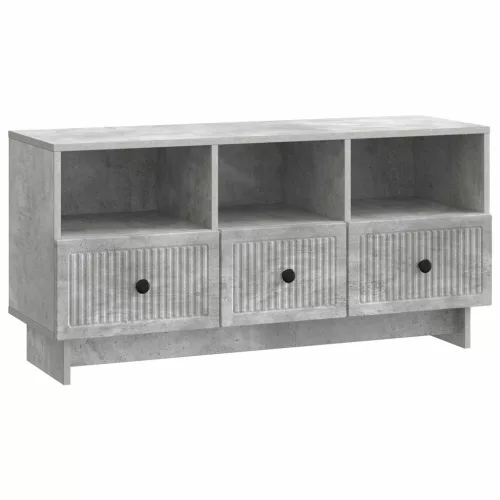 vidaXL TV szekrény fiókkal Betonszürke 102 x 34,5 x 50 cm Szerelt Fa