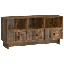   vidaXL TV szekrény fiókkal Füstös Tölgy 102 x 34,5 x 50 cm Szerelt Fa